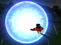 Goku (End) fires his Super Spirit Bomb