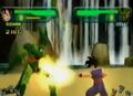 Teen Gohan fires a Ki Blast in Budokai