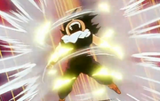 Gohan powers up to fight Garlic Jr