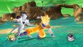 Goku kicks Frieza