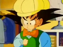 Goku wearing a golf outfit
