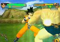 Goku attacking Nappa