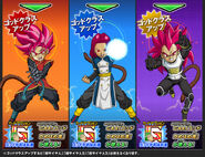 Avatares saiyanos masculinos de Dragon Ball Heroes en Clase Dios.