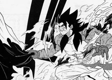 Gohan Xeno se transforma en Supersaiyano 4 y amenaza de muerte a .