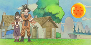 Chi-Chi y Goku padres