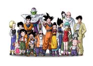 Algunos personajes del Arco de Majin-Boo.