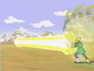 Adult Gohan using the Kamehameha in The Legend