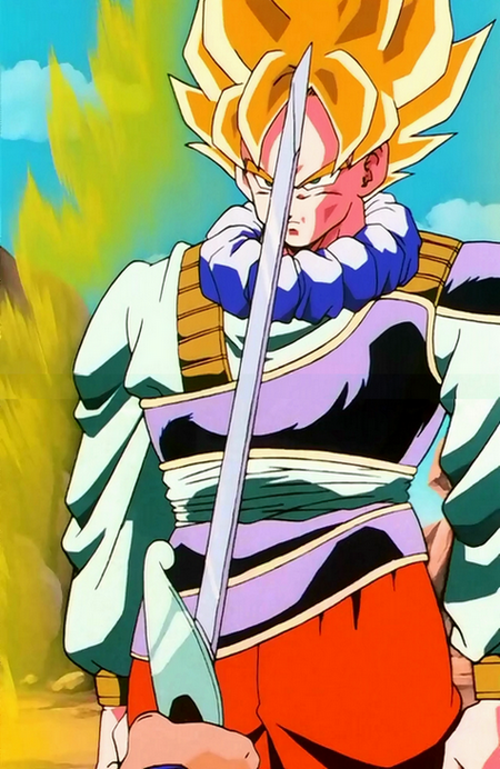 SSJ1 Goku (Namek Saga) VS SSJ1 Future Trunks (Trunks Saga