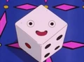 Shusugoro transformed into dice in Dragon Ball GT