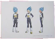 Diseño de Vegeta Supersaiyano Azul