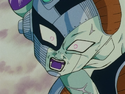 Frieza sees Trunks above him