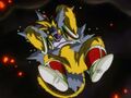 Golden Great Ape Baby Vegeta attacks Goku