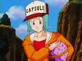 Bulma with Cell's cocoon