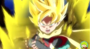 Ataque de Beat Super Saiyan en Dragon Ball Heroes