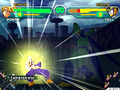 Gohan charges a Kamehameha against Cell