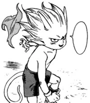 Beelzebub se dispone a pelear contra el Hombre insecto.