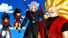 Super Saiyan 3 Xeno Goku, Heroine, Hero and Xeno Trunks