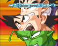 Gohan, Goku and Piccolo trigger their Meteor Impact