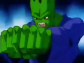 Pikkon closes his hands into fists