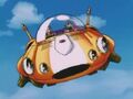 Bulma and Bulla in a hovercar