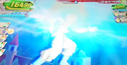 Future Gohan uses his Bakuretsuho Kadan in Dragon Ball Heroes