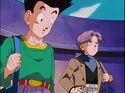 Goten and trunks going to the Spaceship