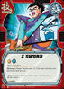 A Z Sword card in the Bandai CCG