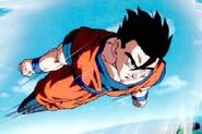 Gohan Definitivo utilizando el Vuelo