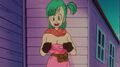 Oolong showing off Bulma's breasts to Roshi in Curse of the Blood Rubies