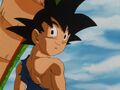 Goku begins to leave with Shenron