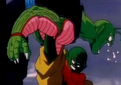 Slug punches Piccolo in the gut