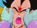 Vegeta is relentlessly headbutted by Zarbon