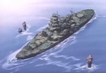 An abandoned battleship in Dragon Ball Z Side Story: True Plan to Eradicate the Saiyans - Earth Saga