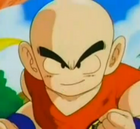 Krillin in a fighting stance