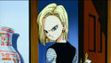 Android 18 about to leave Mr. Satan's house