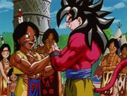 Bora al lado de Upa en Dragon Ball GT