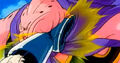 Majin Vegeta kicks Majin Buu