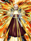 Strength of Trust Tien card depicting Tien using Tri-Beam in Dokkan Battle