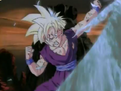 Gohan tries to stop Trules' blast