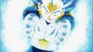 Beyond Super Saiyan Blue Vegeta preparing a Final Flash