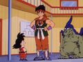 Goku regroups with Yamcha, with Giran in the back