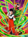 New Hero of Satan City Gohan (Teen) japanese card depicting Gohan's Great Saiyaman Watch in Dokkan Battle