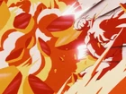 Goku uses an Explosive Wave to break free from some ice