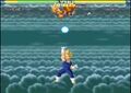 Vegeta uses his Galactic Gunfire on Goku