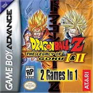 Carátula frontal del 2 en 1 - Dragon Ball Z: The Legacy of Goku I y II.