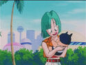 Bulma wags her tongue