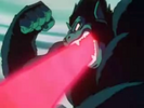 Great Ape King Vegeta fires a mouth blast in Dragon Ball GT