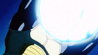 Super Vegeta fires a Saiyan Energy Attack