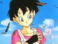 Videl brushing off some feathers