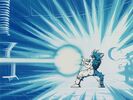 Goku blasting the attack